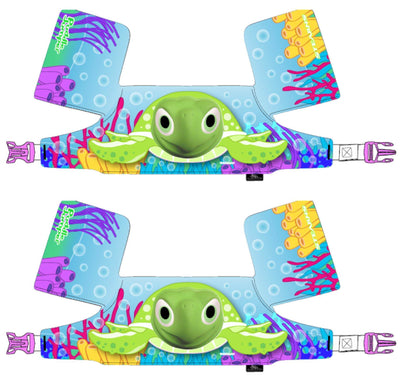 (2) COLEMAN Stearns Kids 3D Puddle Jumper Swimming Life Jacket Vests | Turtle