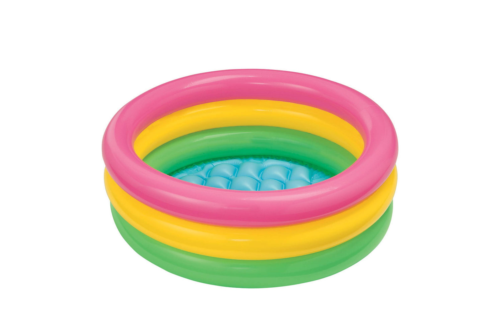 Intex 58924EP 34in x 10in Sunset Glow Soft Inflatable Baby Swimming Pool (Used) - VMInnovations