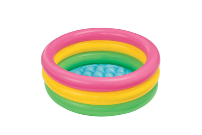 Intex Sunset Glow Inflatable Baby Swimming Pool, Multicolored (Open Box)