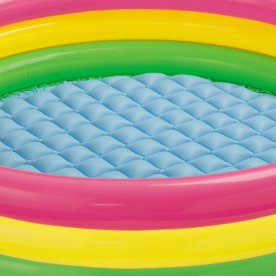 Intex 58x13" Inflatable Sunset Pool and 221" Racing Water Slide w/ 2 Surf Riders - VMInnovations