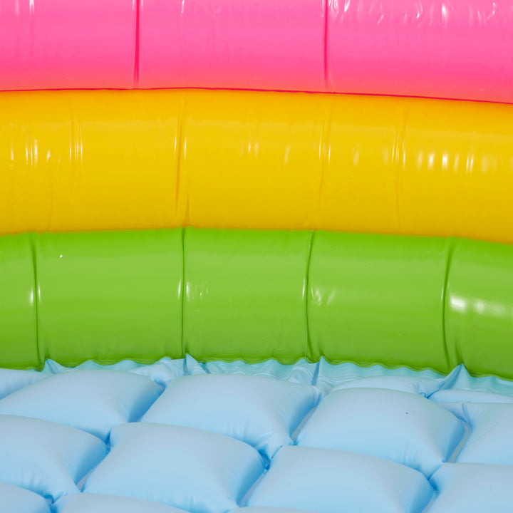 Intex Inflatable Sunset Glow Kiddie Pool with Multi-Colored Fun Ballz, 100 Pack