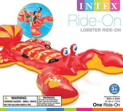 Intex Friendly Lobster Giant Inflatable Pool Ride-On Raft 57528EP (Open Box)