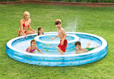 Intex Wishing Well Inflatable Swim Center Fun Baby Swimming Pool (Used)