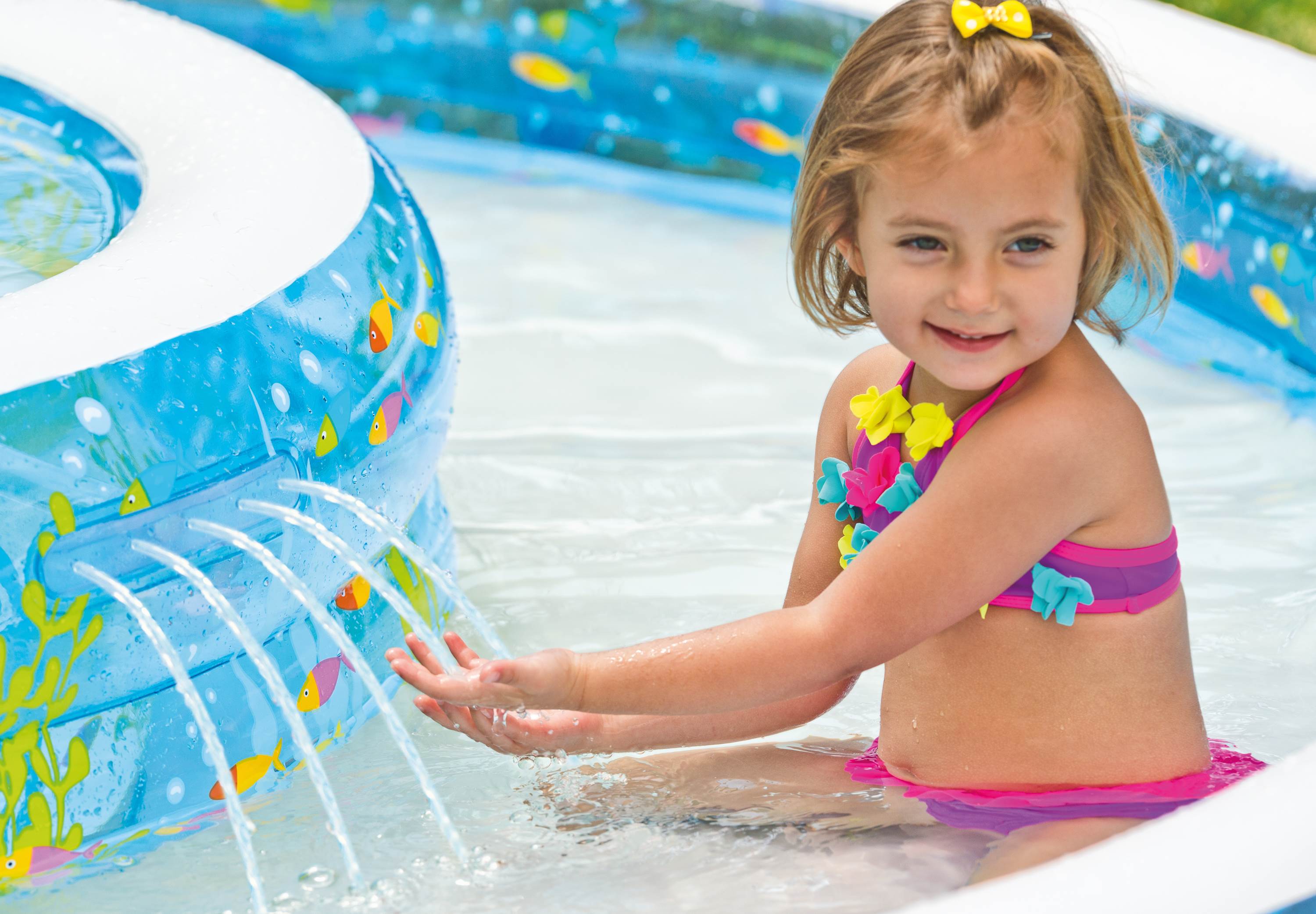 Intex Wishing Well Inflatable Swim Center Fun Baby Swimming Pool (Used)
