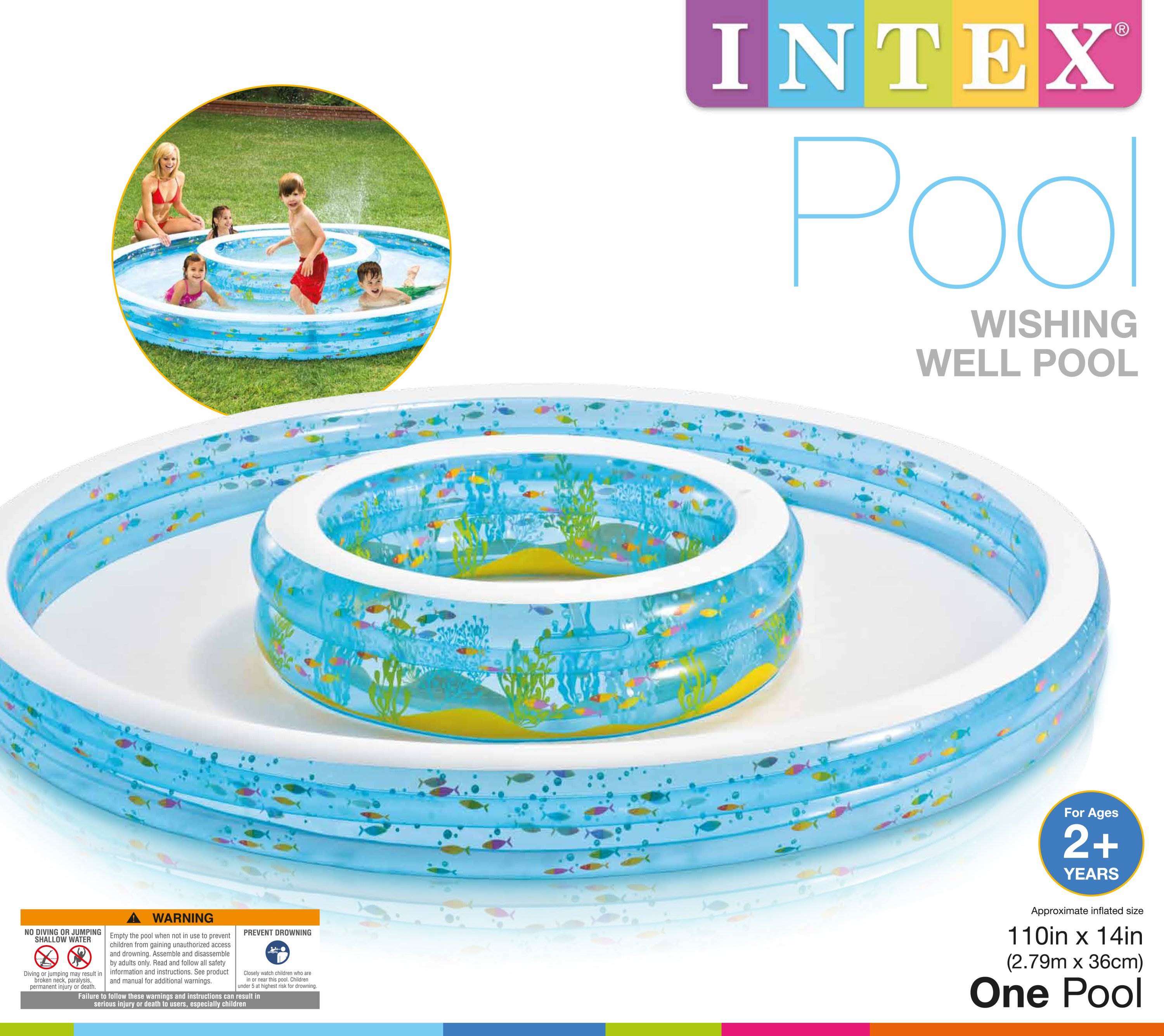 Intex Wishing Well Inflatable Swim Center Fun Baby Swimming Pool (Used)