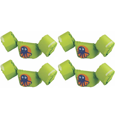 (4) COLEMAN Stearns Kids Puddle Jumper Swimming Life Jackets | Green Octopus