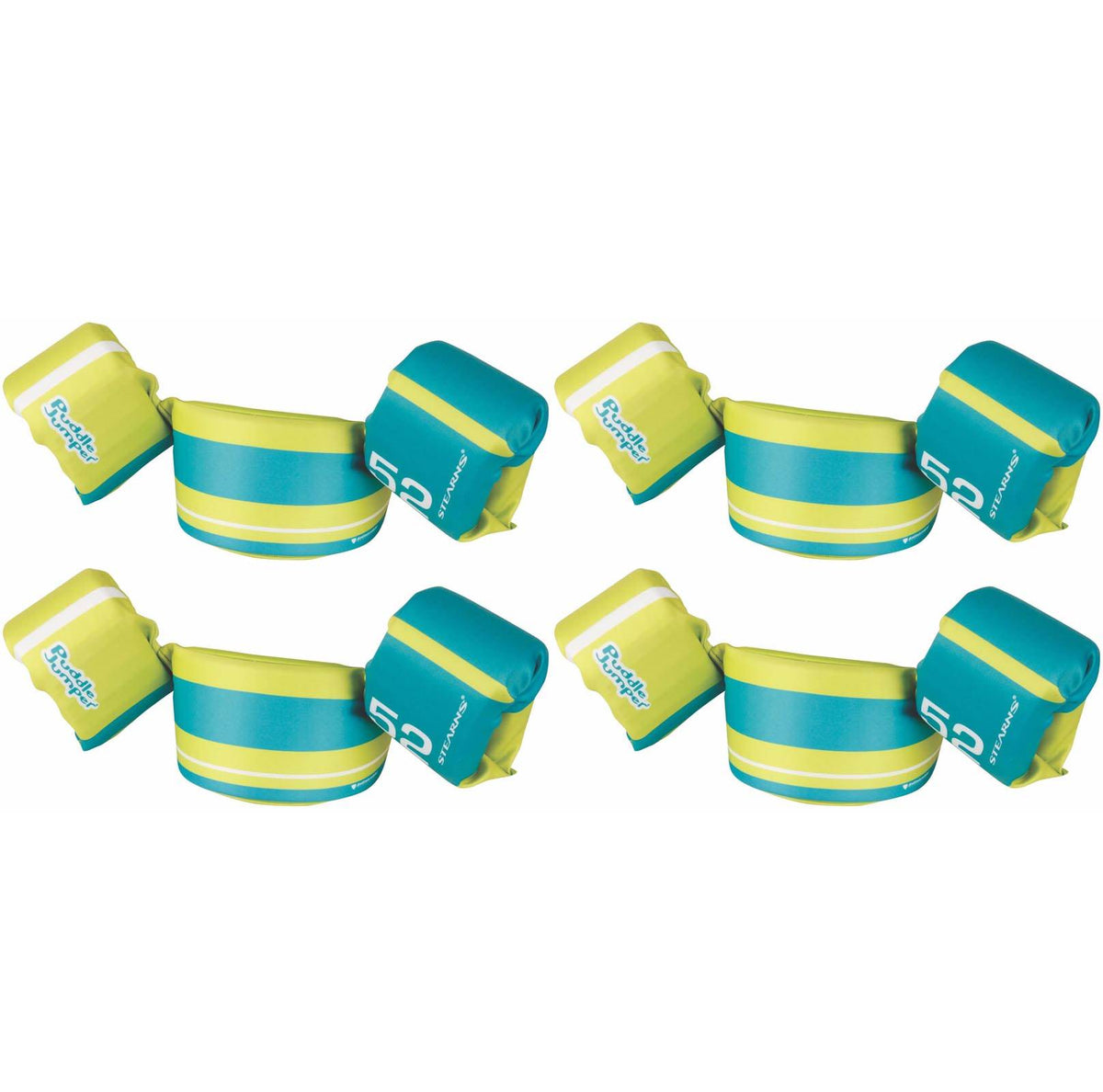 (4) COLEMAN Stearns Kids Puddle Jumper Swimming Life Jackets | Tahiti Yellow