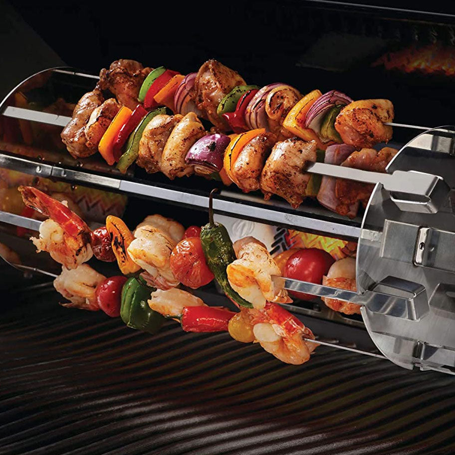 Napoleon 64008 Chrome Plated Steel Meat & Veggie Rotisserie Shish Kebab Wheel (Refurbished)