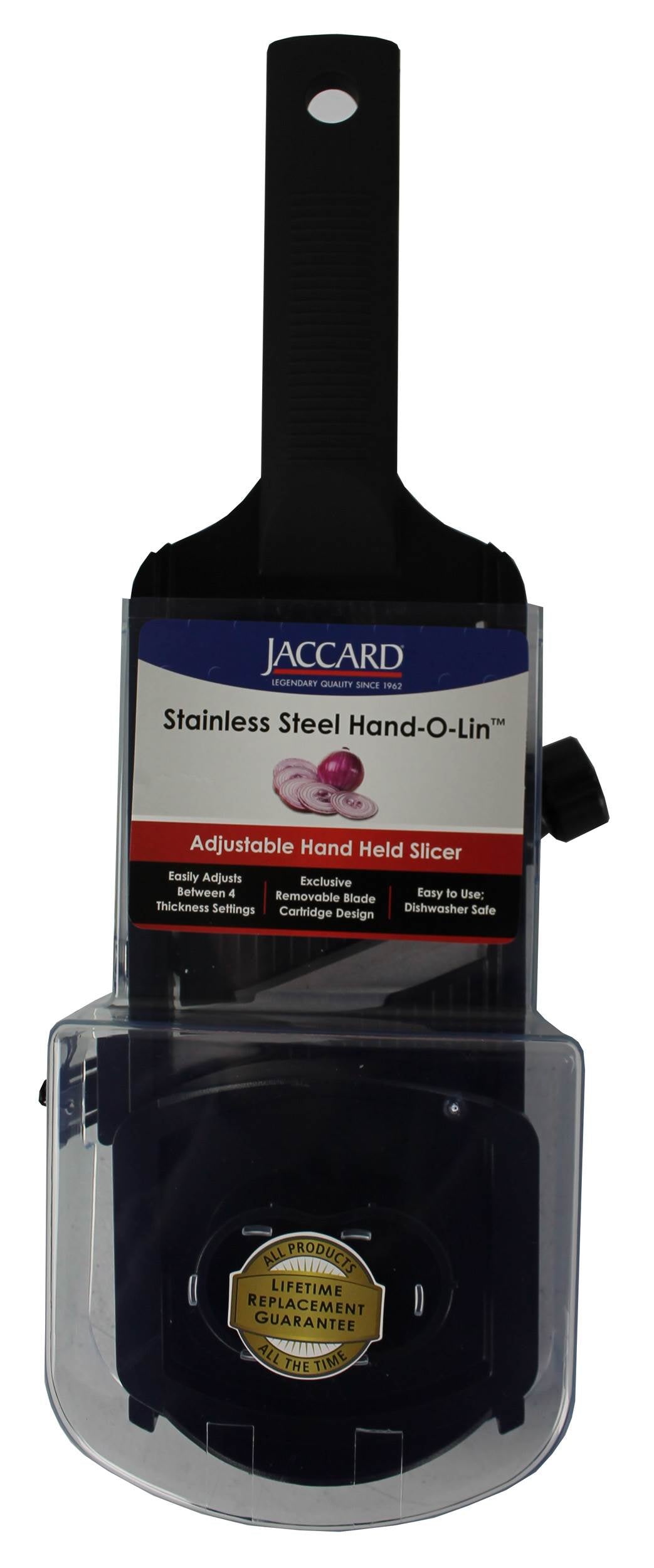 Jaccard 201207 Adjustable Hand-O-Lin Stainless Steel Removable Mandolin Slicer