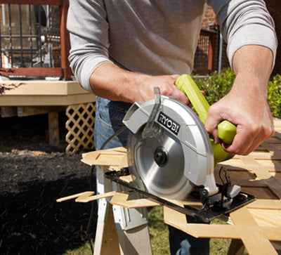 Ryobi 13 Amp 7-1/4" Adjustable Electric Circular Saw w/Bevel Adjustment | CSB125