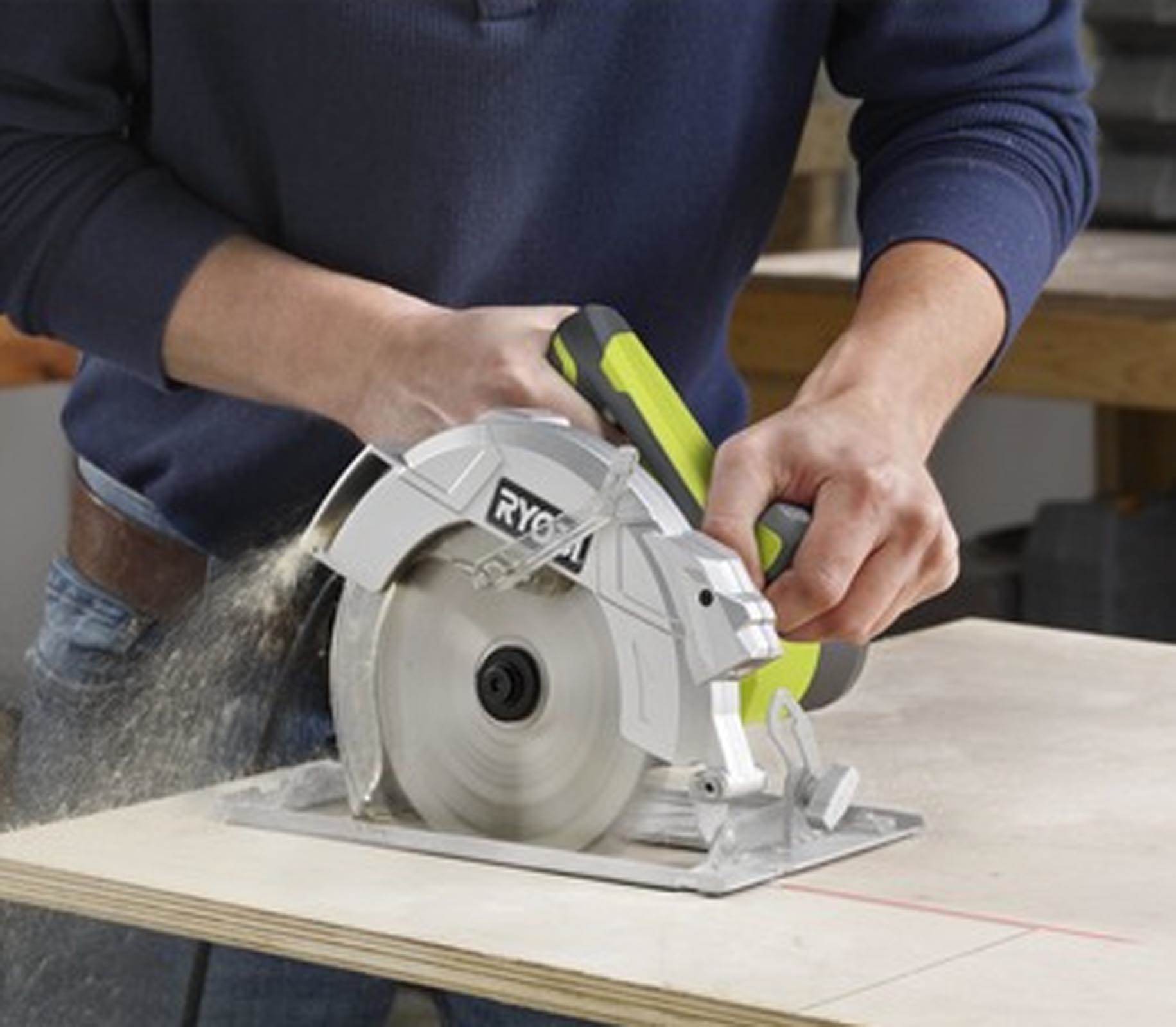 Ryobi 120V 15 Amp 7-1/4" Electric Circular Saw w/ Exactline Laser (Open Box)