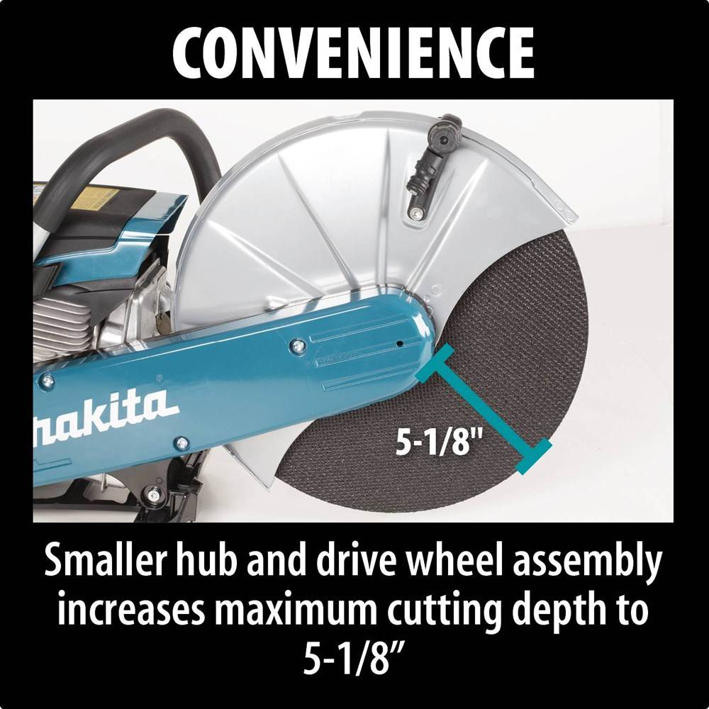 Makita 4.4HP Gas Powered 14" 61cc Cut Off Power Cutter Concrete Saw (Open Box)