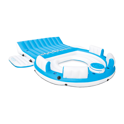 Intex Relaxation Island Inflatable Seated Floating Water Lounge Raft (Open Box)