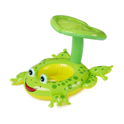 Intex Froggy Friend Shaded Canopy Baby Kiddie Floating Raft | Open Box