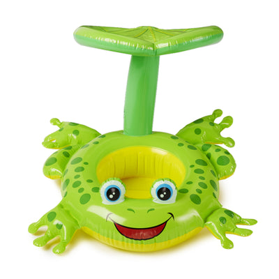 Intex Froggy Friend Shaded Canopy Baby Kiddie Floating Raft | Open Box