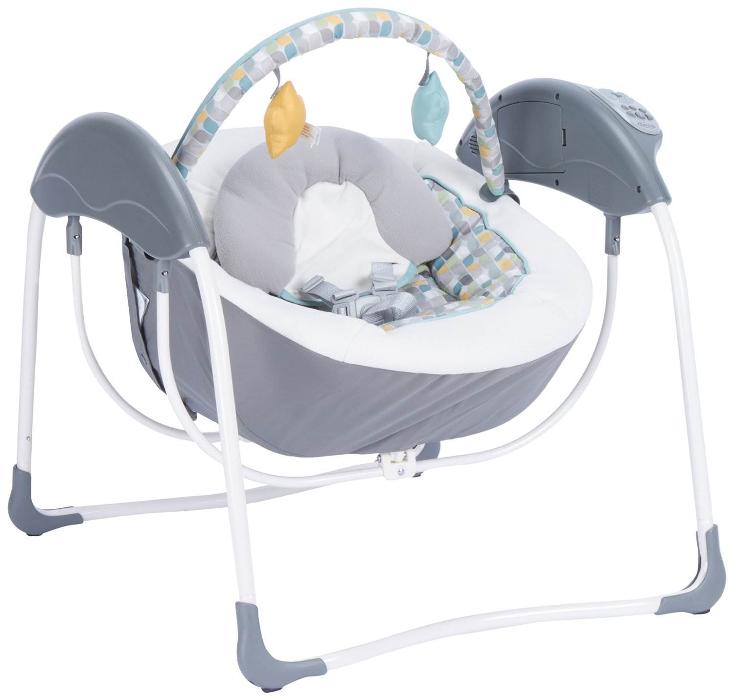 Graco Glider Petite LX Baby/Infant Swing with Mobile Toys, Botany (Open Box)