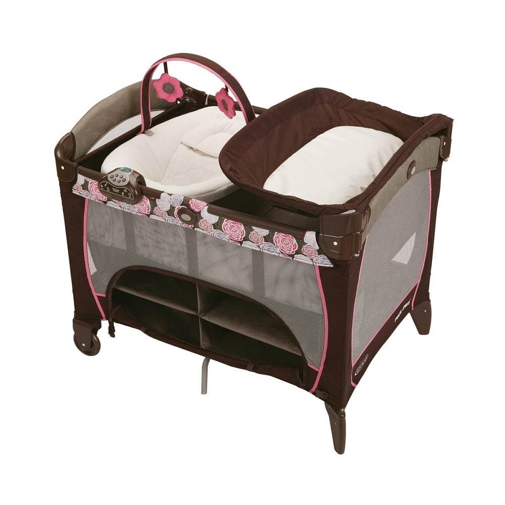 Graco Pack 'n Play Playard with Newborn Napper Station DLX, Chelle (Open Box)
