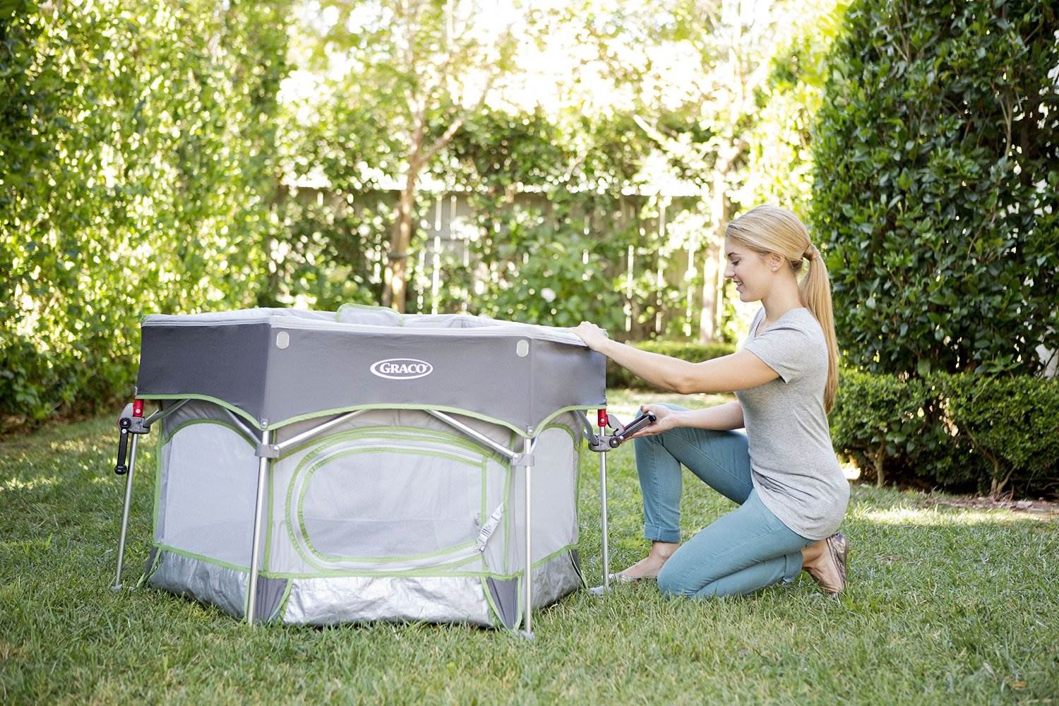 Graco Pack 'n Play Traveling Portable Outdoor Playard Sport, Parkside (Open Box)