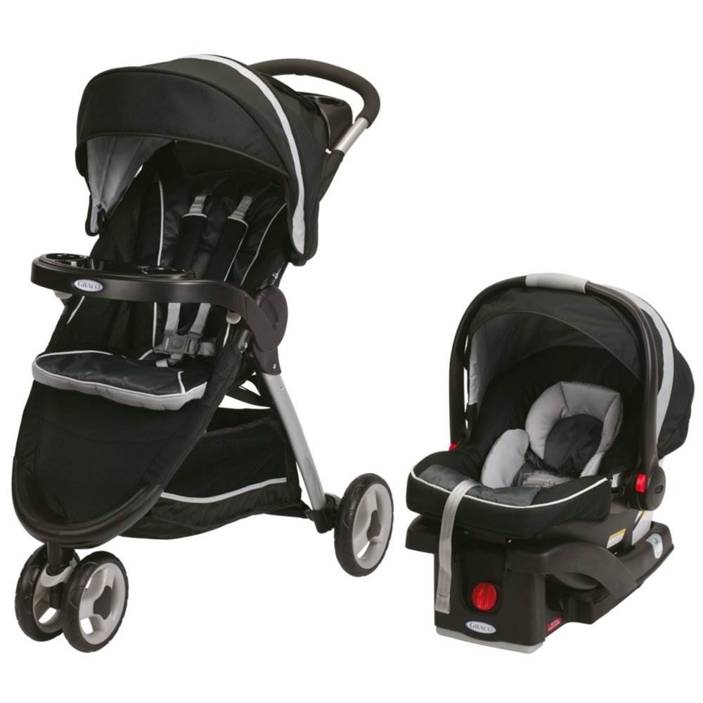 Graco FastAction Fold Sport Click Connect Travel System | Gotham - Open Box