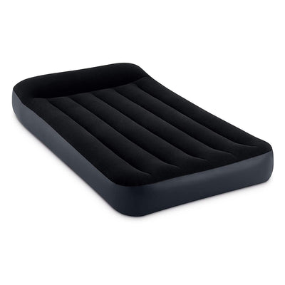 Intex Dura Pillow Rest Blow Up Mattress Air Bed Built In Pump, Twin (Open Box) - VMInnovations