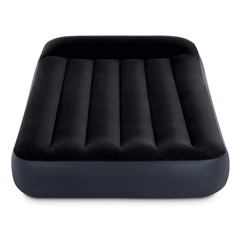 Intex Dura Pillow Rest Classic Blow Up Air Bed with Built In Pump, Twin (Used)