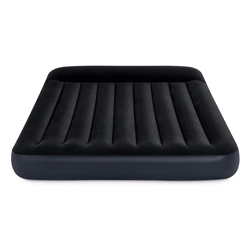 Intex Dura Beam Pillow Rest Airbed Mattress with Built-In Pump, Queen (Used)