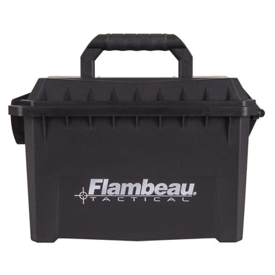 Flambeau Outdoors 6415SB Portable Waterproof Compact Ammo Can Storage, Black - VMInnovations