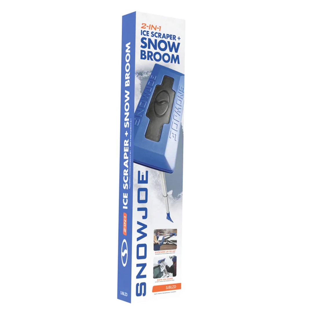 Snow Joe Windshield Ice Scraper Car Window Snow Removal Broom for Winter, SJBLZD