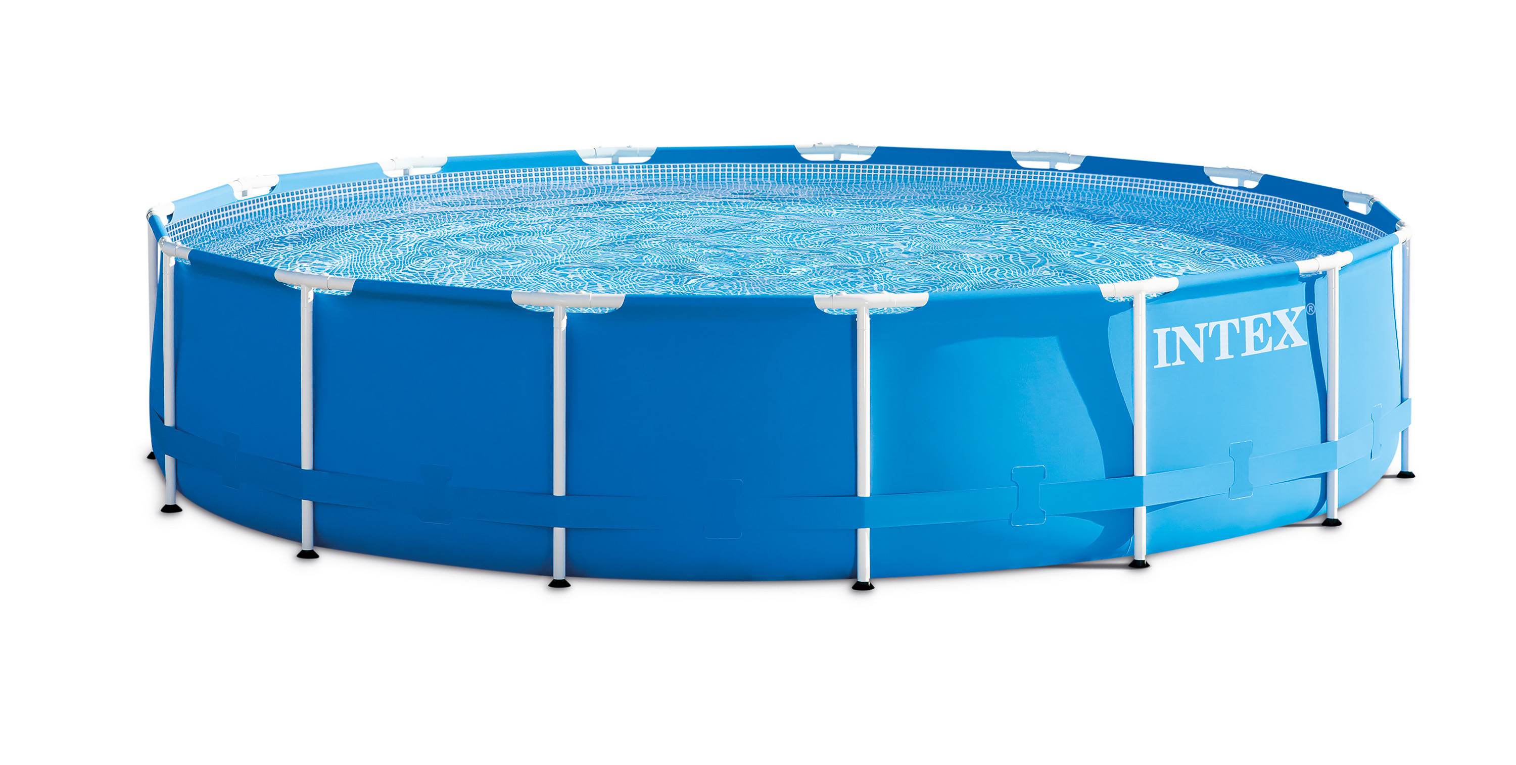 Intex 15'x33" Metal Frame Above Ground Pool Set w/ 530GPH Filter Pump (Open Box)