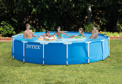Intex 15'x33" Metal Frame Above Ground Pool Set w/ 530GPH Filter Pump (Open Box)