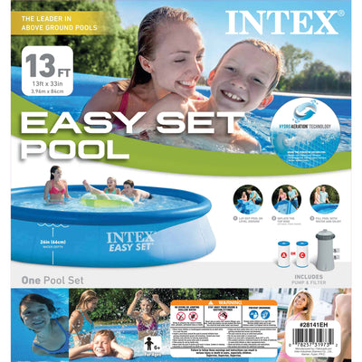 Intex 28141EH 13Ft x 33In Swimming Pool with Filter Pump & 3in Chlorine Tabs