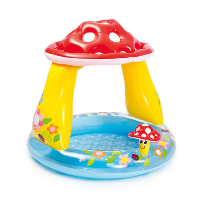 Intex Inflatable Mushroom Water Play Center Kiddie Baby Pool Ages 1-3 (Open Box)