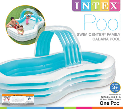 Intex Swim Center Family Cabana Water Play Center Kids Pool | 57138EP (Open Box)