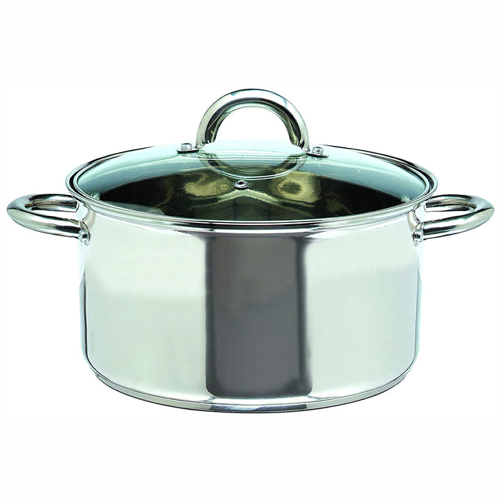 Gibson Home Abruzzo 12 Piece Stainless Steel Cookware Set, Silver (Open Box)