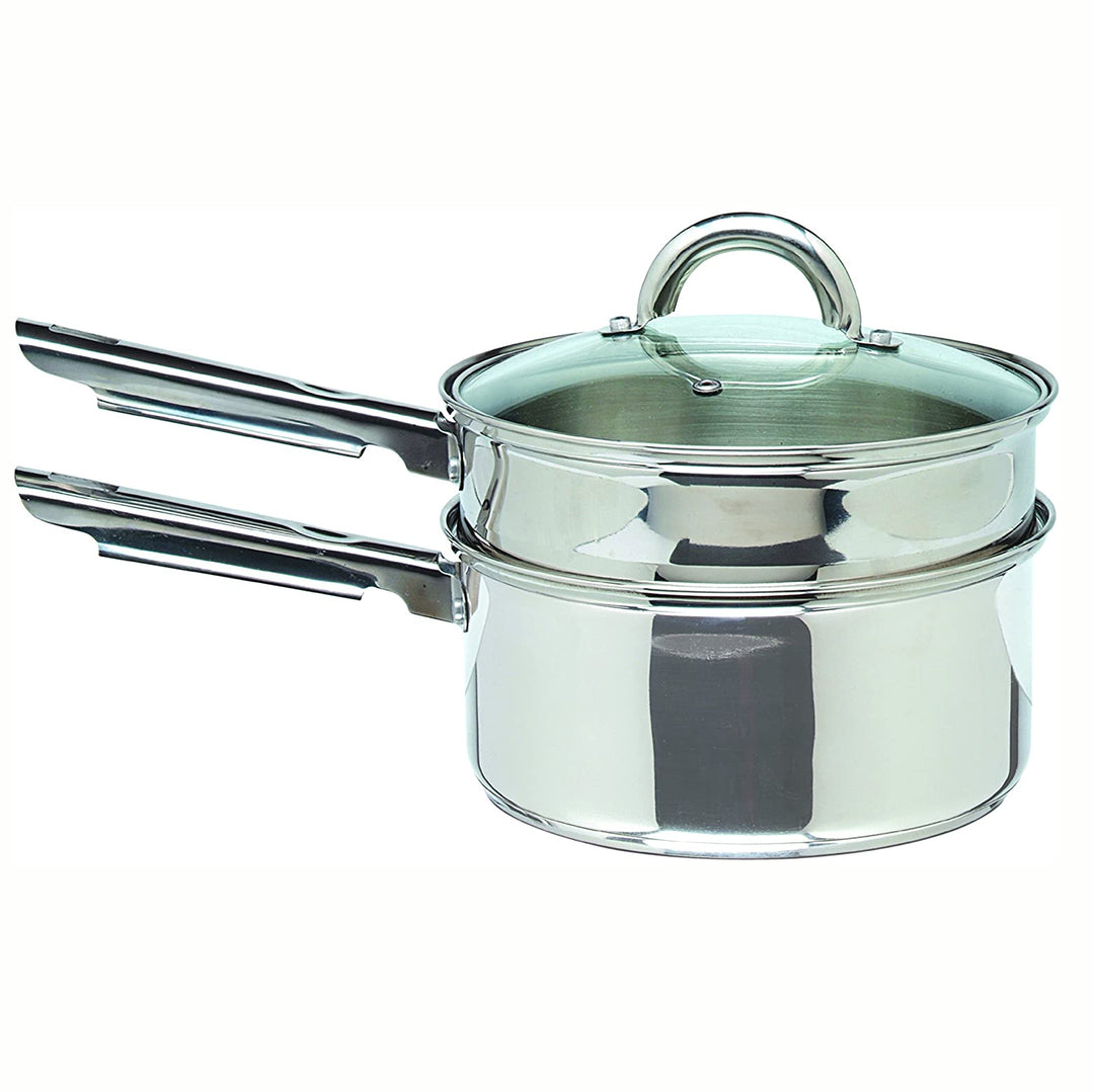 Gibson Home Abruzzo 12 Piece Stainless Steel Cookware Set, Silver (Open Box) - VMInnovations