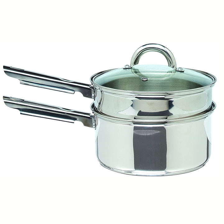 Gibson Home Abruzzo 12 Piece Stainless Steel Cookware Set, Silver (Open Box) - VMInnovations