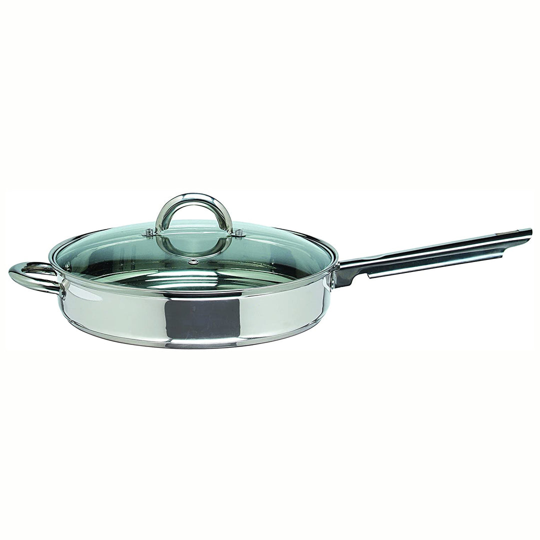 Gibson Home Abruzzo 12 Piece Stainless Steel Cookware Set, Silver (Open Box)