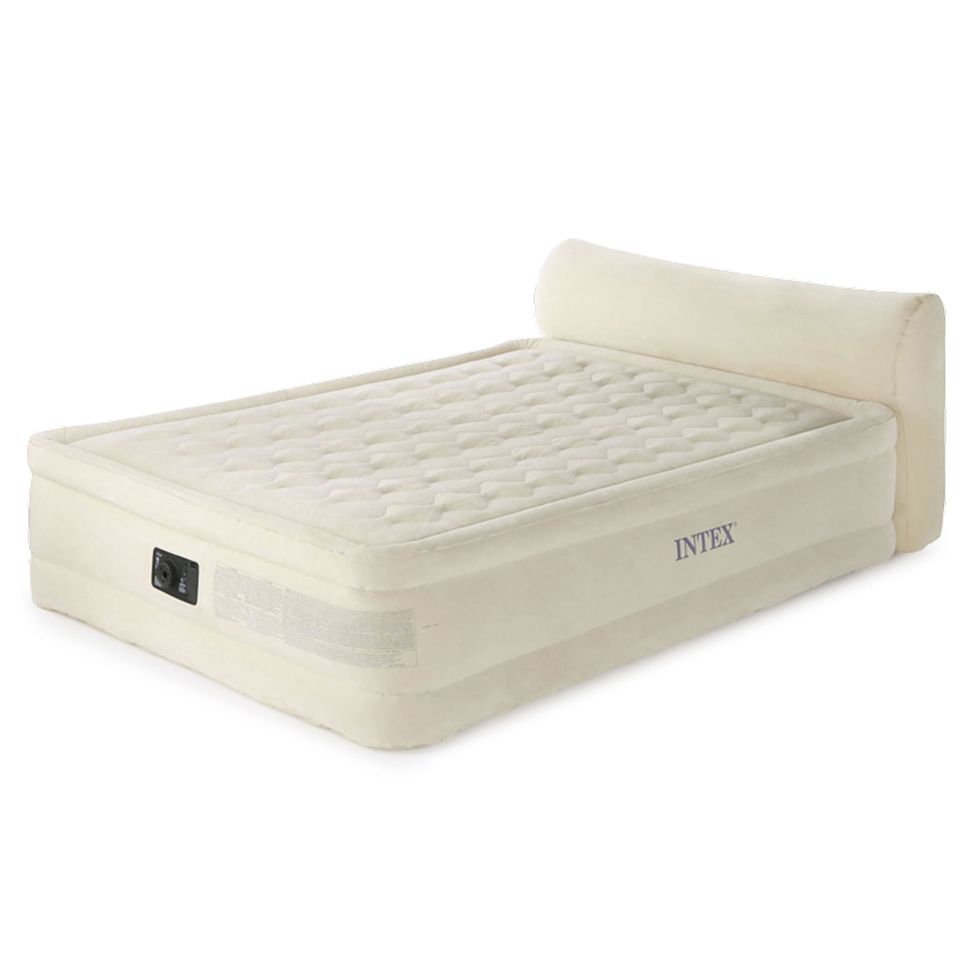 Intex Queen Ultra Plush Elevated Airbed w/Built-In Pump & Headboard (Open Box)
