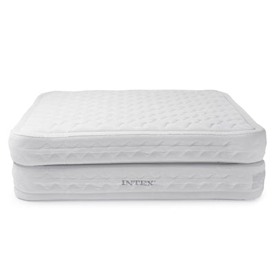 Intex Queen Supreme Air Flow Bed Raised Airbed Mattress Built-In Pump (Open Box)