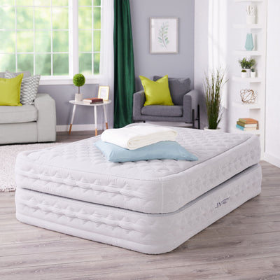 Intex Queen Supreme Air Flow Bed Raised Airbed Mattress Built-In Pump (Open Box)