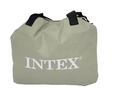 Intex Queen Raised Air Bed Foam Top Mattress with Build in Air Pump (Used)