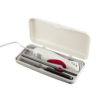 Oster Accentuate Electric Knife and Case with Storage Case and Fork- Open Box