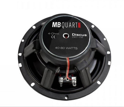 2) MB Quart DK1-116 6.5" 140 Watt Coaxial Car Audio Speakers Pair (Open Box)