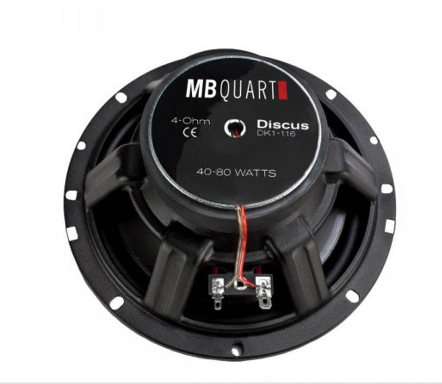 2) MB Quart DK1-116 6.5" 140 Watt Coaxial Car Audio Speakers Pair (Open Box)