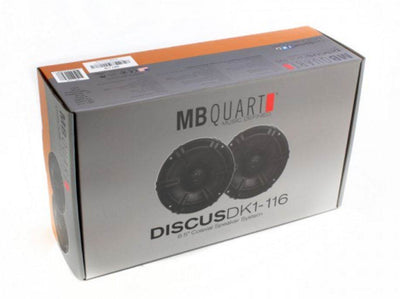 2) MB Quart DK1-116 6.5" 140 Watt Coaxial Car Audio Speakers Pair (Open Box)