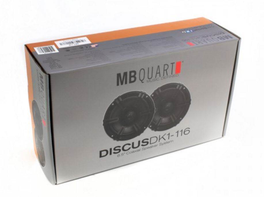 2) MB Quart DK1-116 6.5" 140 Watt Coaxial Car Audio Speakers Pair (Open Box)