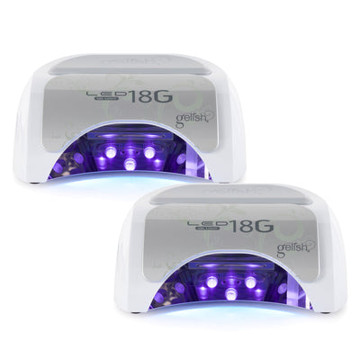 Gelish 18G Professional Salon Gel Nail Polish Dryer Cure LED Lamp Light (2 Pack) - VMInnovations
