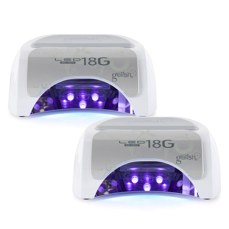 Gelish 18G Professional Salon Gel Nail Polish Dryer Cure LED Lamp Light (2 Pack)