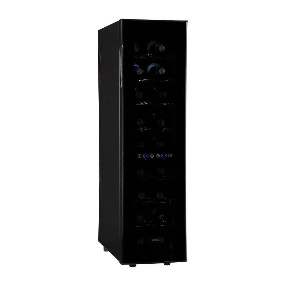 Haier 18-Bottle Dual Zone Curved Glass Door Wine Cellar Fridge (Open Box)