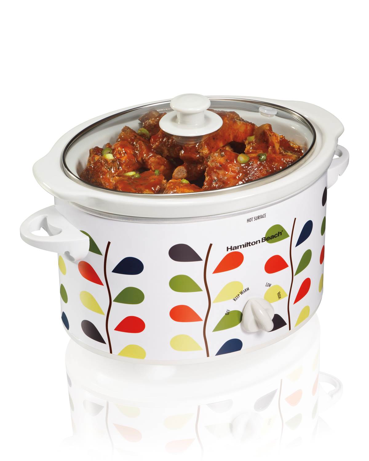 Hamilton Beach 33139 Oval Countertop Designer Slow Cooker, 3-Quart (Open Box)